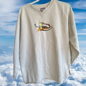 Vintage 90s Disney Pooh Tigger Cartoon Embroidered VTG Crewneck Sweater Mens XL